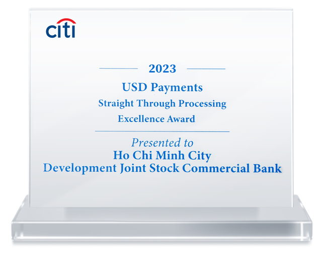 HDBank nhận ‘Giải thưởng chất lượng thanh toán quốc tế xuất sắc năm 2023’ từ Citibank- Ảnh 2.