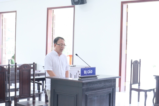 Bị cáo Lê Nhật Huy tại phiên tòa xét xử ngày 10.4
