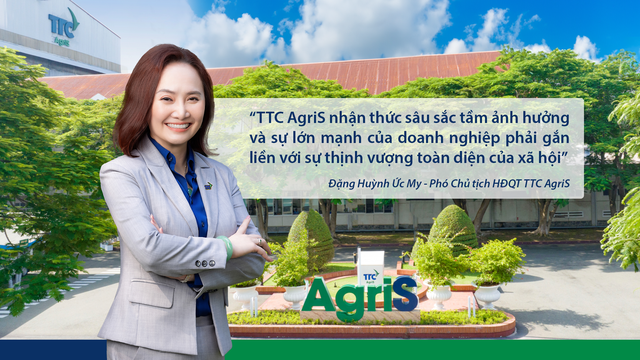 Phó Chủ tịch TTC AgriS - Đặng Huỳnh Ức My chia sẻ về cam kết gia tăng giá trị tuần hoàn gắn liền với trách nhiệm phát triển cộng đồng