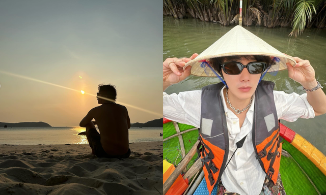 Nam diễn viên trải nghiệm chèo thuyền thúng, tắm biển Việt Nam