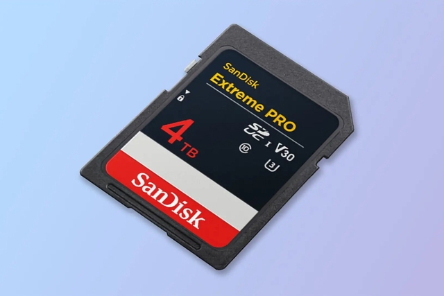 SanDisk Extreme Pro 4 TB là thẻ nhớ SD dung lượng lớn nhất từ trước đến nay