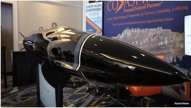 Mẫu tên lửa Mako tại cuộc triển lãm quốc phòng ở Mỹ gần đây
