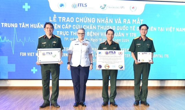 Trung tâm huấn luyện cấp cứu chấn thương quốc tế (ITLS) đầu tiên tại Việt Nam thuộc Bệnh viện Quân y 175