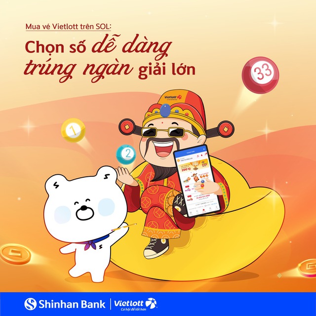 Cùng Shinhan SOL Việt Nam săn Jackpot với tiện ích 'Vietlott SMS'- Ảnh 1.