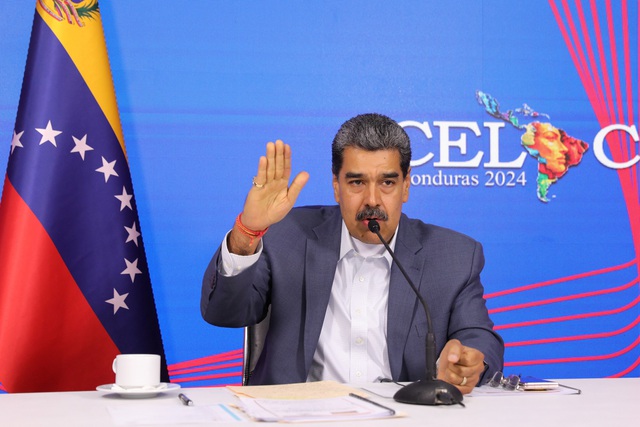 Tổng thống Venezuela Nicolas Maduro tham dự hội nghị trực tuyến của CELAC ngày 16.4