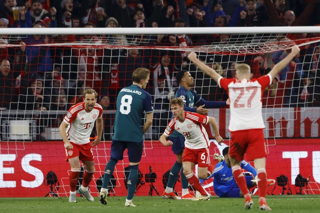 Gục ngã đau đớn trên sân Bayern Munich, Arsenal lại tan giấc mơ Champions League- Ảnh 1.