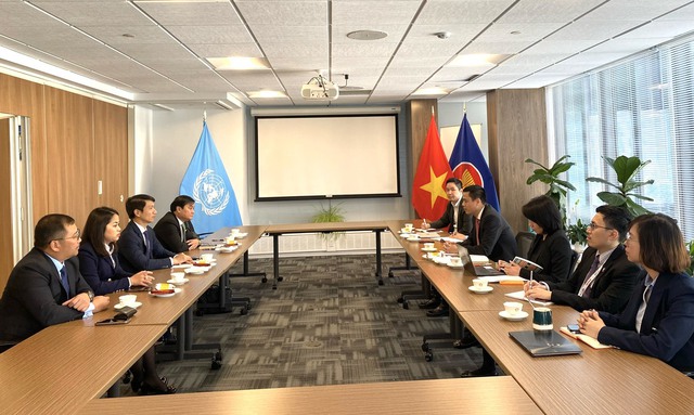 Buổi làm việc của đoàn công tác T.Ư Đoàn với Phái đoàn đại diện thường trực Việt Nam tại Liên Hiệp Quốc