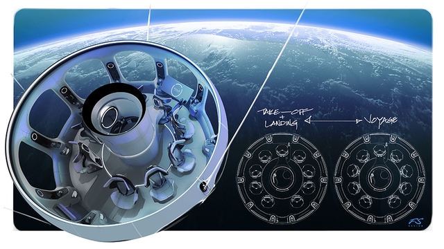 HALO Space công bố thiết kế bên trong khoang tàu Aurora