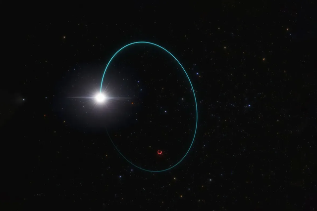Mô phỏng quỹ đạo của sao và hố đen Gaia BH3