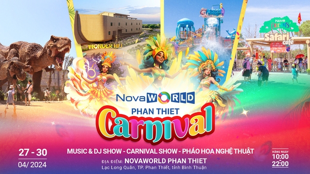 Âm nhạc sôi động, pháo hoa rực sáng tại NovaWorld Phan Thiet dịp 30.4- Ảnh 1.