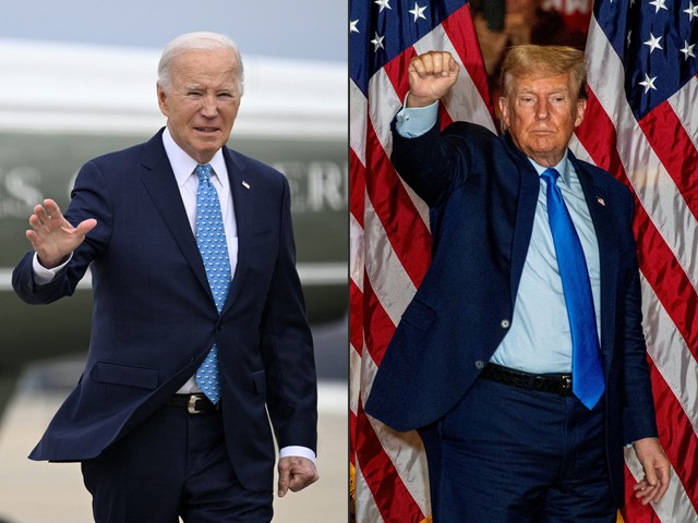 Ông Trump vượt ông Biden trong khảo sát ở tiểu bang chiến địa then chốt- Ảnh 1.