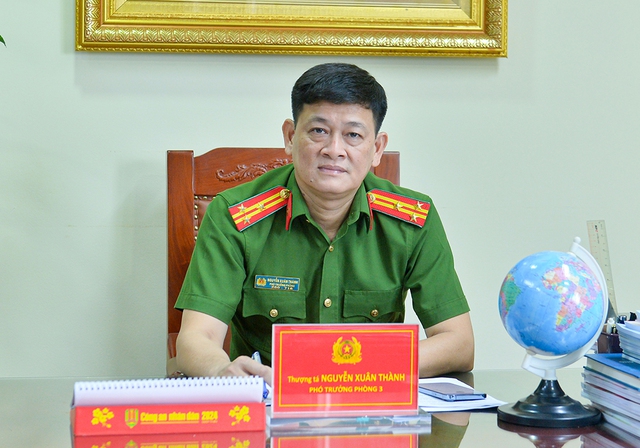 Thượng tá Nguyễn Xuân Thành, Phó trưởng phòng Nông nghiệp tài nguyên khoáng sản và đa dạng sinh học thuộc C05