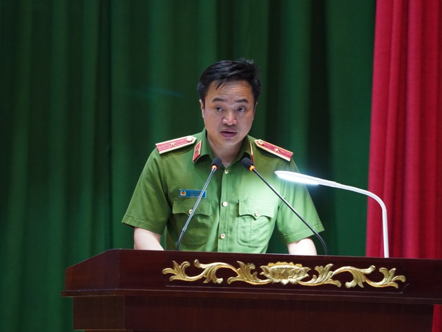 Thiếu tướng Mai Hoàng báo cáo kết quả công tác năm 2023, quý 1/2024