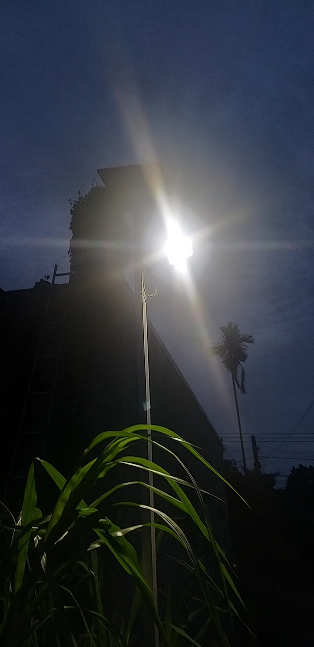 Đèn năng lượng mặt trời lắp ở đường đi vào nhà