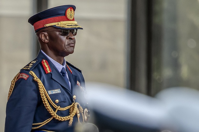 Tổng tư lệnh quân đội Kenya Francis Ogolla tại một sự kiện ở thủ đô Nairobi của Kenya vào tháng 2