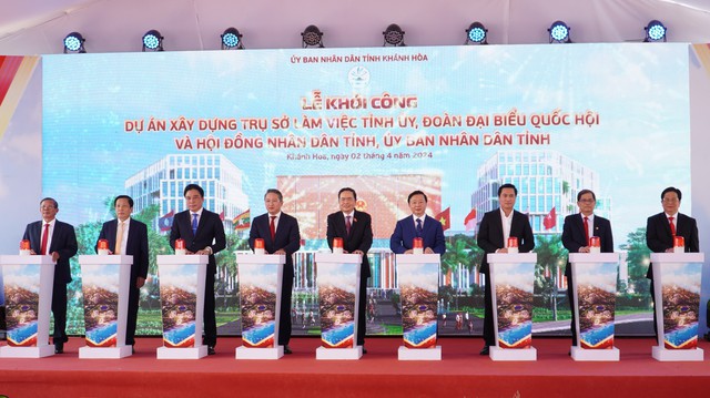 Khánh Hòa khởi công dự án Trụ sở làm việc cơ quan tỉnh hơn 544 tỉ đồng- Ảnh 1.