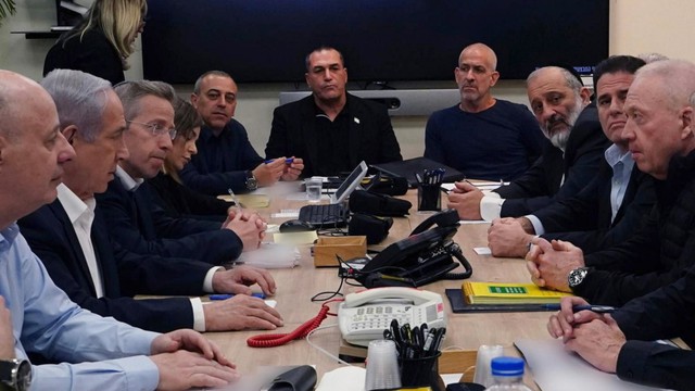 Nội các chiến tranh Israel trong một cuộc họp sau vụ tấn công của Iran hôm 13.4
