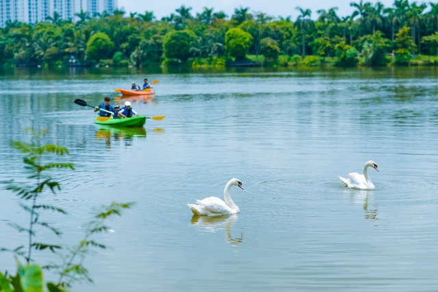 Nghỉ lễ 30.4: Đến Ecopark tắm khoáng nóng, check in cỏ lau, cắm trại giữa công viên- Ảnh 11.