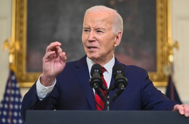 Tổng thống Joe Biden phát biểu sau khi ký dự luật viện trợ ngày 24.4