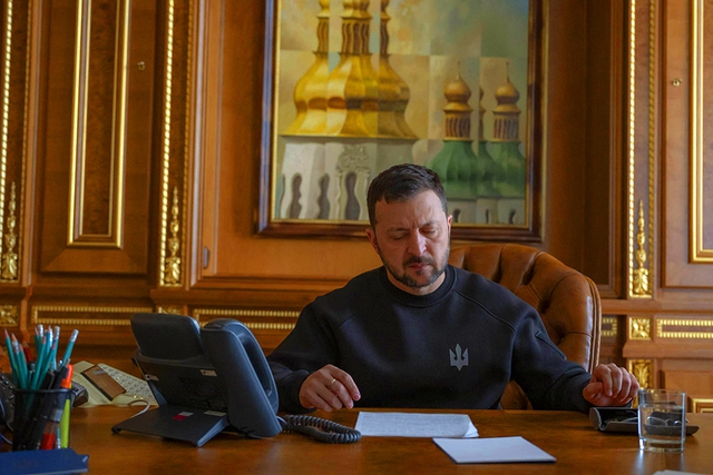 Tổng thống Ukraine Zelensky hôm 22.4