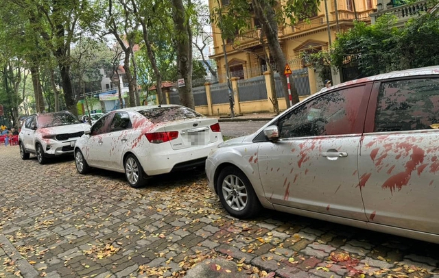 Hàng loạt ô tô bị tạt sơn ở Hà Nội, xử lý được không?- Ảnh 1.