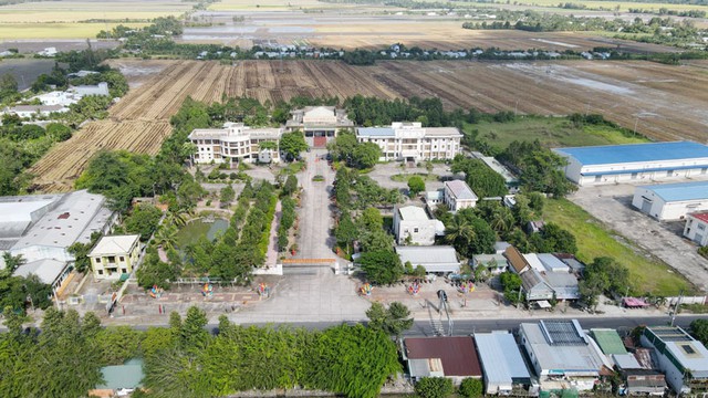 Trung tâm Hành chính H.Tân Hiệp nhìn từ trên cao, nơi ông Trần Minh Vũ từng là Phó chủ tịch UBND huyện
