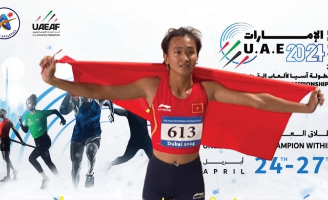 Trần Thị Nhi Yến đoạt HCB 200 m giải điền kinh U.20 châu Á