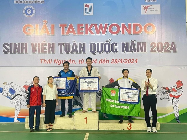 Trường ĐH Trà Vinh giành 6 huy chương tại giải vô địch taekwondo SV toàn quốc- Ảnh 1.