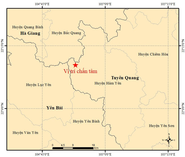 Động đất 4 độ Richter ở Tuyên Quang- Ảnh 1.