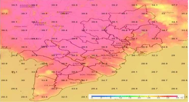 TP.HCM nắng nóng chạm mốc lịch sử 40 độ, cả Nam bộ sức nóng 'như thiêu đốt'- Ảnh 3.