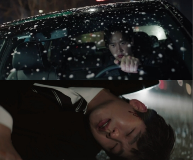 Khán giả bàng hoàng trước cảnh Yoon Eun Seong lái xe tông Baek Hyun Woo