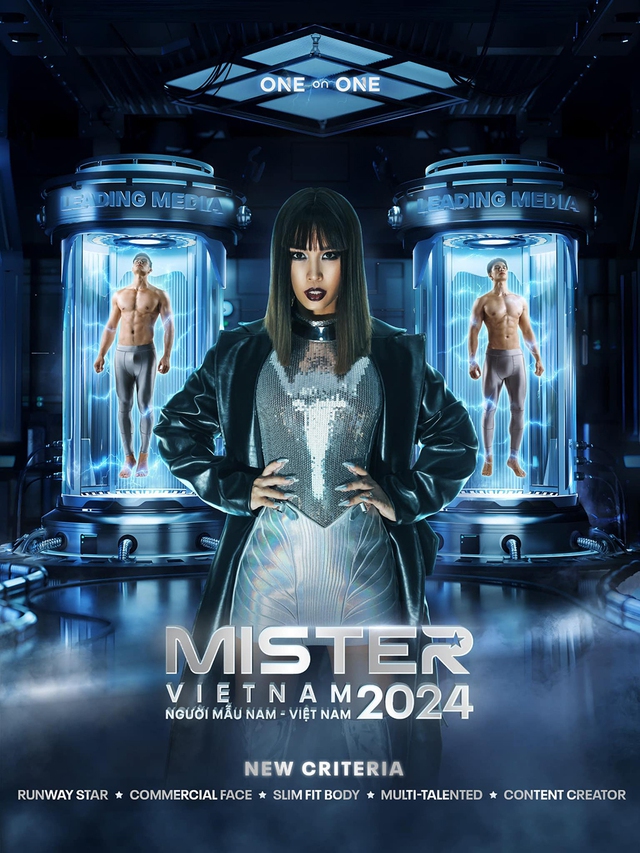Giám khảo Hà Anh trên poster tuyển chọn Mister Vietnam 2024