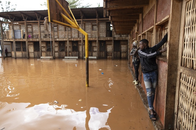 Một khu vực ở thủ đô Nairobi của Kenya bị ngập trong ngày 24.4
