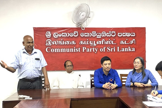 Lãnh đạo Đảng Cộng sản Sri Lanka tiếp đoàn đại biểu thanh niên Việt Nam- Ảnh 2.