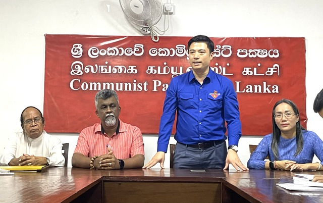 Lãnh đạo Đảng Cộng sản Sri Lanka tiếp đoàn đại biểu thanh niên Việt Nam- Ảnh 3.