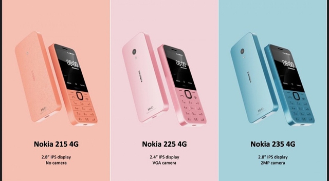 Loạt điện thoại phổ thông thương hiệu Nokia sắp ra mắt