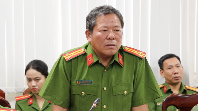 Thượng tá Dương Đình Lập, Phó trưởng công an Q.12 thông tin về vụ cướp
