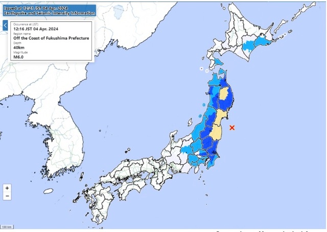 Động đất mạnh rung chuyển vùng đông bắc Nhật Bản- Ảnh 1.