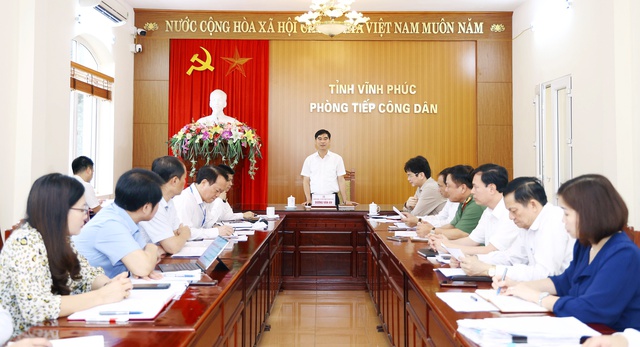 Bí thư Tỉnh ủy Vĩnh Phúc Dương Văn An phát biểu tại buổi tiếp công dân định kỳ tháng 3