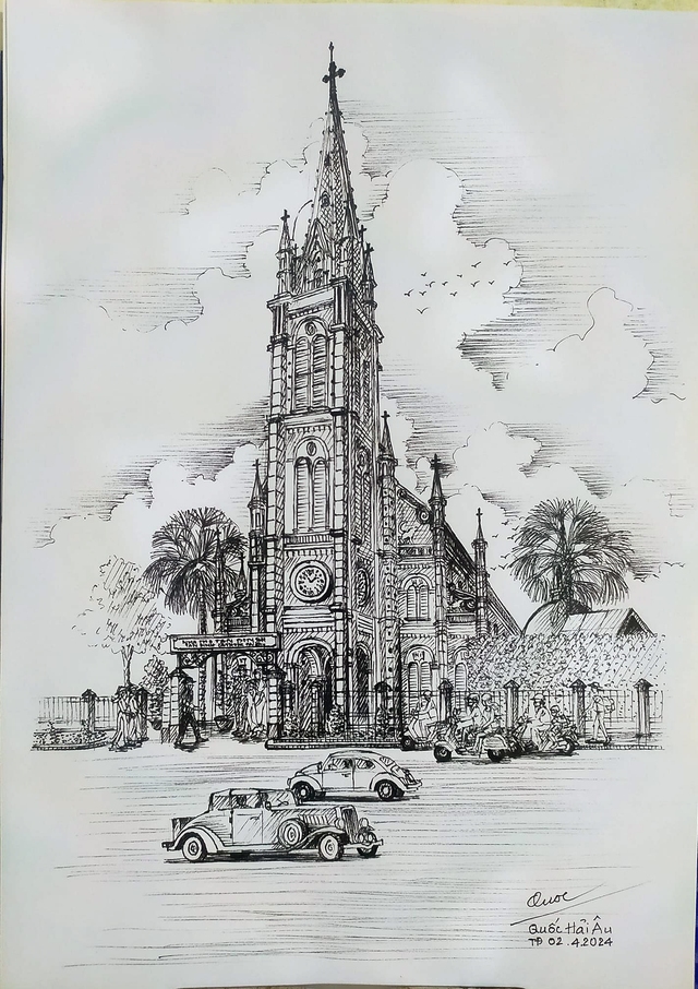 Góc ký họa: Nhà thờ Tân Định- Ảnh 3.
