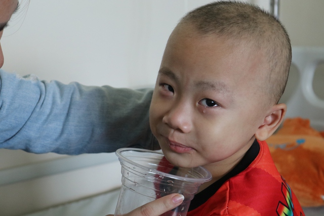 5 tuổi nhưng Lâm đã có thời gian gần 2 năm điều trị ung thư