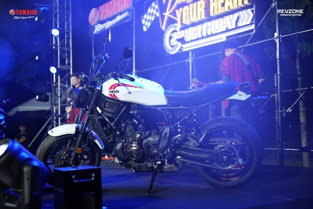 Yamaha XSR700 xuất hiện trong một sự kiện mới đây của hãng xe Nhật Bản tại Việt Nam