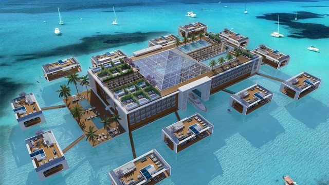 Khách sạn nổi trên biển đầu tiên của thế giới ở Dubai mang thương hiệu Kempinski