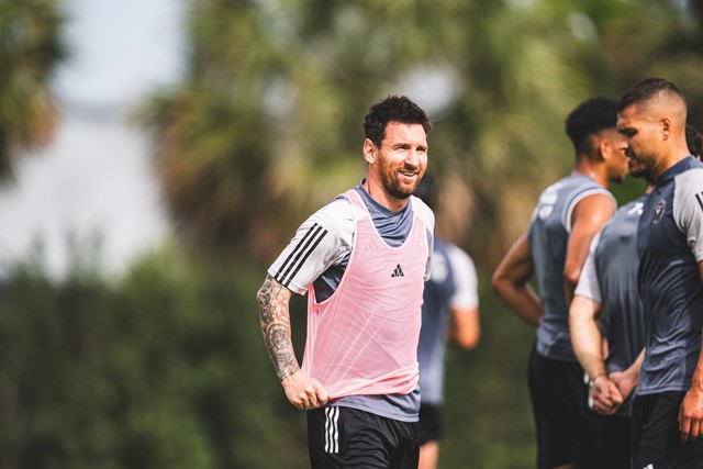 Messi trở lại tập luyện chuẩn bị cho trận tiếp theo của Inter Miami gặp New York Red Bulls lúc 6 giờ 30 ngày 5.5