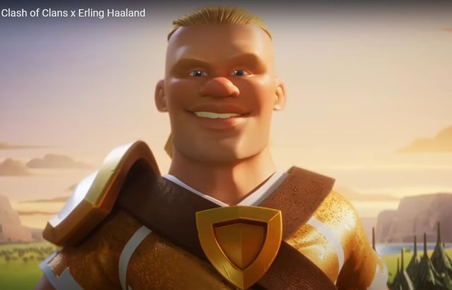 Siêu sao Erling Haaland trở thành nhân vật trong game Clash of Clans- Ảnh 1.