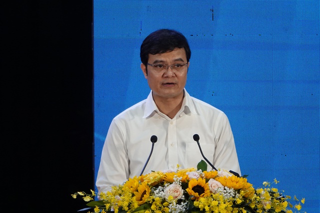 Anh Bùi Quang Huy, Ủy viên dự khuyết T.Ư Đảng, Bí thư thứ nhất T.Ư Đoàn phát biểu tại ngày hội