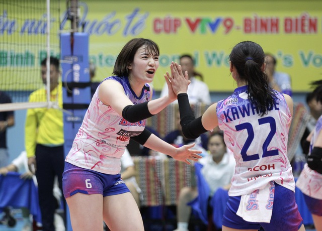 Xác định đội bóng đầu tiên vào bán kết giải bóng chuyền nữ quốc tế VTV9-Bình Điền- Ảnh 2.