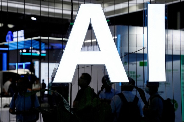 Ký tự AI tại một hội nghị ở Thượng Hải (Trung Quốc) ngày 6.7.2023