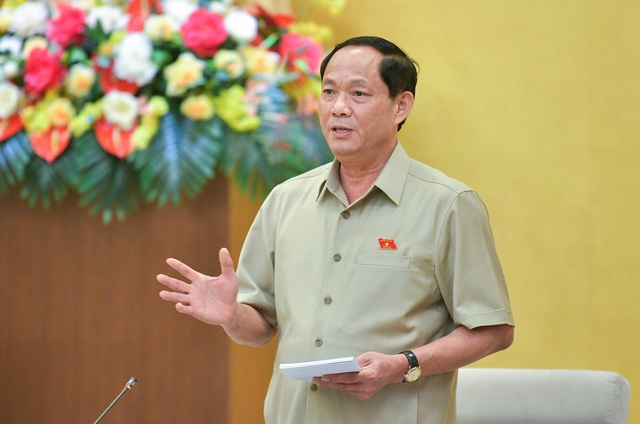 Phó chủ tịch Quốc hội Trần Quang Phương nêu ý kiến tại phiên họp