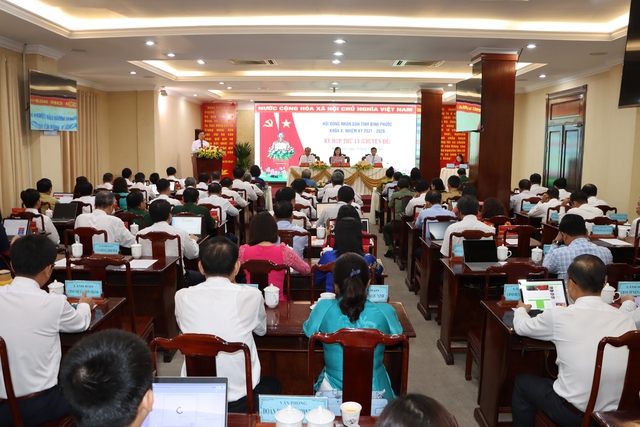 Toàn cảnh kỳ họp HĐND tỉnh Bình Phước ngày 13.5